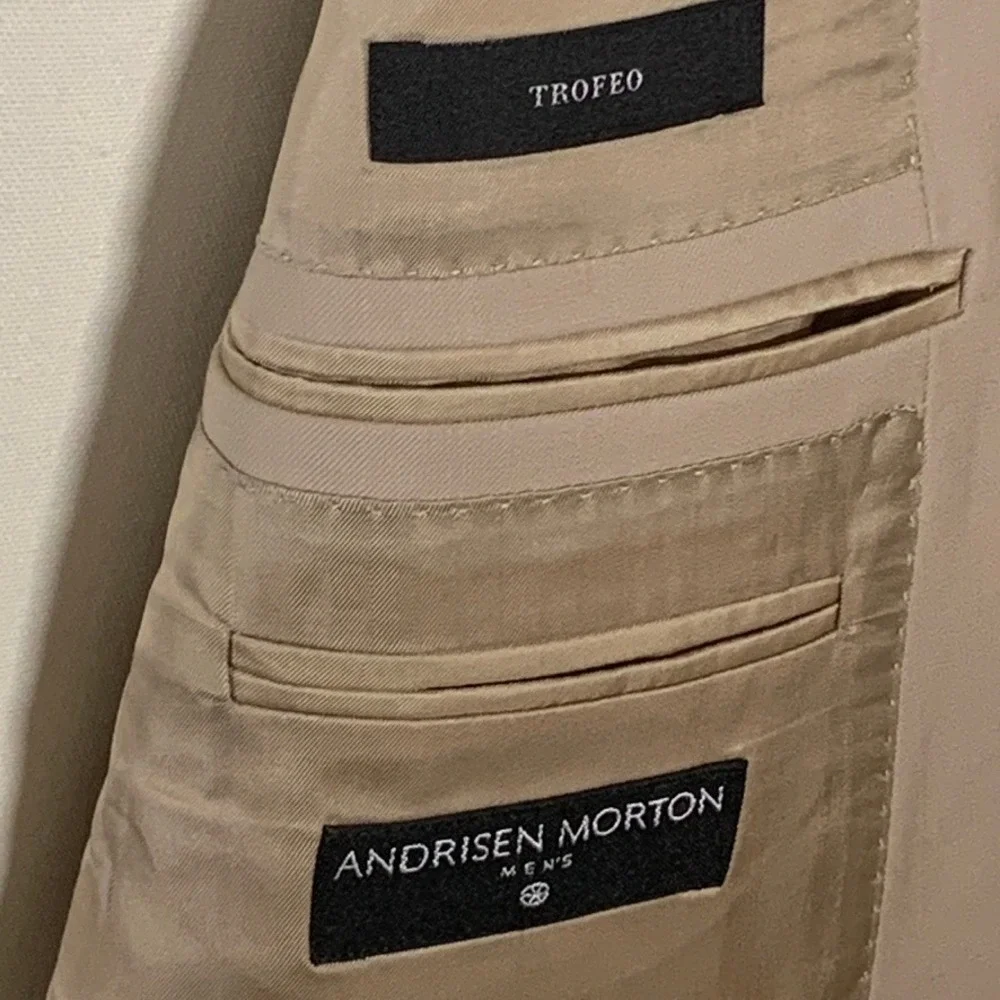 Ermenegildo Zegna Su Misura Trofeo Wool Blazer 60X Beige Tan Switzerland